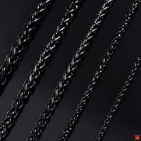 قلادة من الفولاذ المقاوم للصدأ ربط سلسلة للرجال 3...