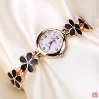 موضة الساعات الصغيرة النساء الفاخرة حجر الراين زهر...