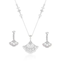 قلادة طويلة أقراط ترصيع مكعب الزركون العقيق