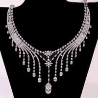 قلادة طويلة قطرات قلادة الماء