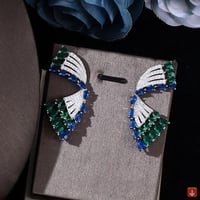 طقم مجوهرات المرأة الزفاف قلادة وحلق مجموعة مجوهرا...