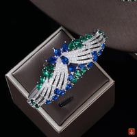 طقم مجوهرات المرأة الزفاف قلادة وحلق مجموعة مجوهرا...