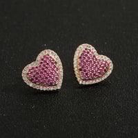 قلادة على شكل قلب من النحاس المطلي بالذهب عيار 14...