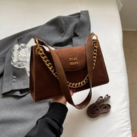 حقيبة كتف بنسيج غير لامع للنساء ، حقيبة كروس بودي...