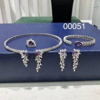 طقم من 4 قطع من زركونيا موديل المختنق