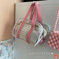 حقيبة جيلي شفافة لمنظم مستلزمات الأطفال، حقيبة حمل...