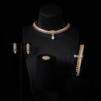 طقم قلادة المختنق للنساء من الزركونيا