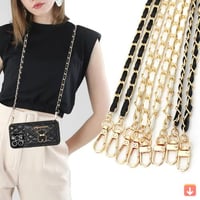 الجلود سلسلة معدنية الملحقات Crossbody الكتف المحم...