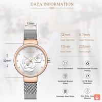 ساعة يد نسائية مقاومة للماء ماركة ساعة نسائية NAVI...