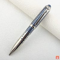 قلم حبر جاف معدني فاخر، أقلام حبر جاف مخططة قابلة...