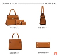 3 مجموعات حقيبة كبيرة حقيبة يد نسائية سعة كبيرة حق...