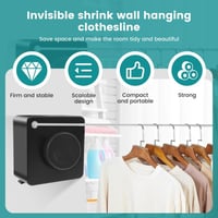 حبل غسيل قابل للسحب – بطول 13.7 قدم