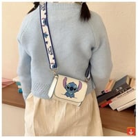 حقيبة أنيمي لطيف ستيتش ماركة Kuromi غرزة حقائب كرو...