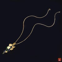 مطلية بالذهب قلادة 4 قطع قلادة مجموعة أزياء المرأة...