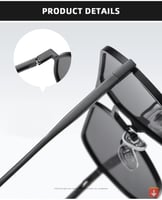 نظارة شمسية UV400 الفاخرة المعادن اللونية النظارات...