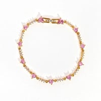 قلادة ذات جودة عالية ومطلية بالذهب عيار 18 وزركون