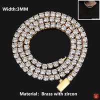 قلادة ماسية من أحجار الزركونيا المكعبة عالية الجود...