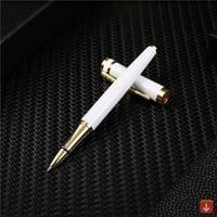 فاخر الفضة تصفيح قلم حبر جاف أقلام كروية معدنيةVul...