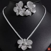 قلادة ذات جودة عالية ذات شعبية الراقية زهرة مجموعة...