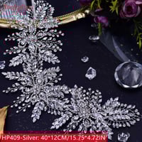 اكسسوار الشعر علي شكل عقالكرستال وزريكون تصميم زهر...