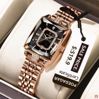 POEDAGAR ساعة يد نسائية أنيقة مقاومة للماء ساعة نس...