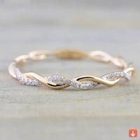 خاتم نسائي ماركة Huitan تصميم بسيط أنيق المرأة لام...