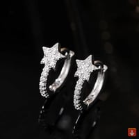 أقراط مع تشيكوسلوفاكيا المبهرة بسيطة أنيقة الأذن ا...