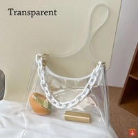 حقيبة جيلي شفافة من كلوريد البولي فيني ، حقائب ، م...