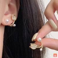 925 الفضة إبرة الأخضر زهرة أقراط للنساء تشكيلة متن...