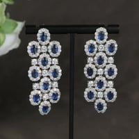 أقراط مستديرة هندسية فاخرة للنساء