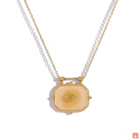 YACHAN قلادات كلاسيكية فاخرة من الأكريليك للنساء م...