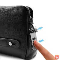 حقيبة يدتفتح بالبصمة للرجال للحماية من السرقة