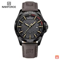 ماركة NAVIFORCE من الجلد الرياضة مقاوم للماء ساعات...