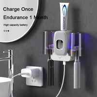 حامل فرشاة أسنان ذكي مع تعقيم بالأشعة فوق البنفسجي...