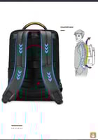 حقيبة ظهر للرجال بقفل ببصمة الإصبع من الجلد الطبيع...