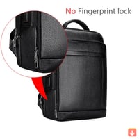 حقيبة ظهر للرجال بقفل ببصمة الإصبع من الجلد الطبيع...