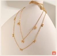 قلادة للنساء، Bowknot سلسلة المختنق قلادة، الفولاذ...