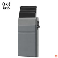 محفظة الكترونية حامل بطاقة الائتمان Rfid الرجال رق...