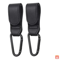 1/2 قطعة بولي Leather الجلود الطفل حقيبة عربة هوك...