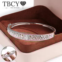 اساور للنساء الفاخرةمن الفضة S925 5A الزركون شبيه...