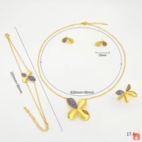 مجموعة قلادة فلورا بأربع أوراق البرسيم، مجوهرات مط...