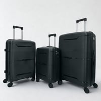 طقم حقائب سفر 3 قطع ضد الكسر اسود