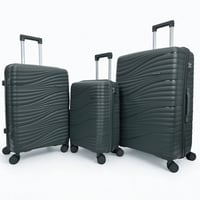 طقم حقائب سفر 3 قطع ضد الكسر رصاصي