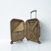 طقم حقائب سفر 5 قطع لون بيج روز