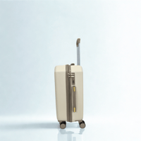 طقم حقائب سفر 5 قطع لون بيج ذهبي