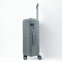 طقم حقائب سفر 3 قطع ضد الكسر رمادي