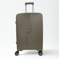 طقم حقائب سفر 3 قطع ضد الكسر بني فاتح