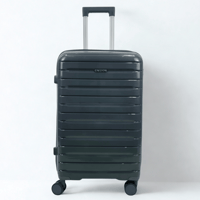 طقم حقائب سفر 3 قطع ضد الكسر رصاصي غامق