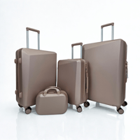 طقم حقائب سفر 5 قطع لون روز جولد