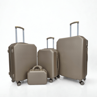 طقم حقائب سفر 5 قطع لون ذهبي